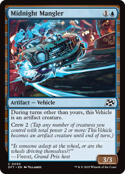 Midnight Mangler - Aetherdrift Magic: The Gathering trading card