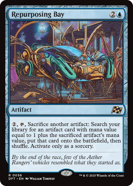 Repurposing Bay - Aetherdrift Magic: The Gathering trading card