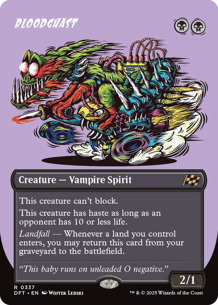 Bloodghast (Borderless) - Aetherdrift Magic: The Gathering trading card