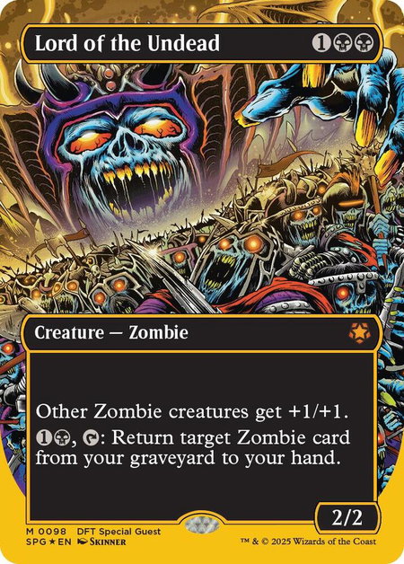 Lord of the Undead (Borderless) (First-Place Foil) - Special Guests Magic: The Gathering trading card