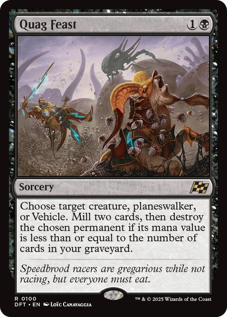 Quag Feast - Aetherdrift Magic: The Gathering trading card