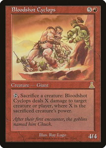 Bloodshot Cyclops - Urza's Destiny (UDS) #77 - Rare Magic: The Gathering Trading Card