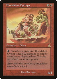 Bloodshot Cyclops - Urza's Destiny (UDS) #77 - Rare Magic: The Gathering Trading Card