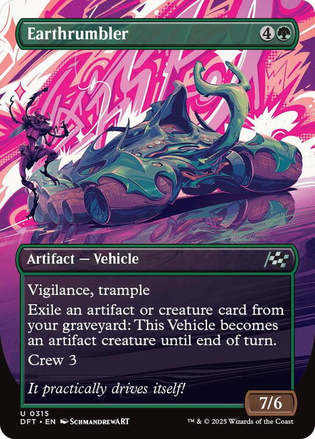 Earthrumbler (Borderless) - Aetherdrift Magic: The Gathering trading card