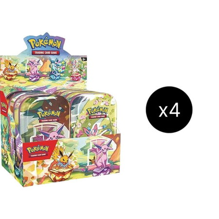 Prismatic Evolutions Mini Tin Display Case - SV: Prismatic Evolutions Pokémon trading card