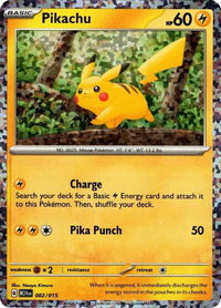 Pikachu - McDonald's Promos 2024 (M24) #002/015 - Rare Pokémon Trading Card