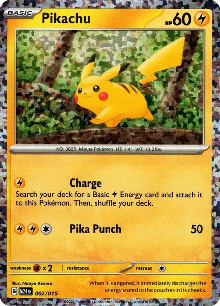 Pikachu - McDonald's Promos 2024 Pokémon trading card