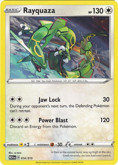 Rayquaza - McDonald's Promos 2024 Pokémon trading card