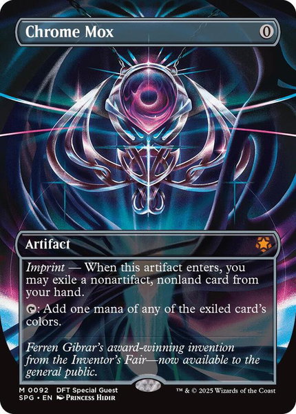 Chrome Mox (Borderless) trading card from Special Guests Chrome Mox (Borderless) - Special Guests Magic: The Gathering trading card