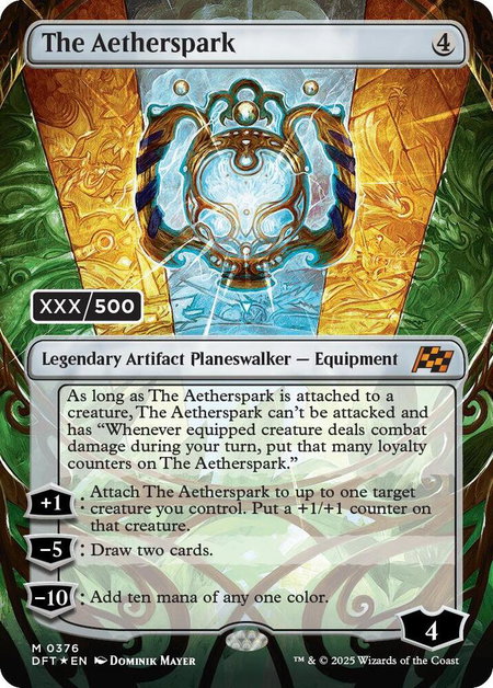 The Aetherspark (Serial Numbered) - Aetherdrift Magic: The Gathering trading card