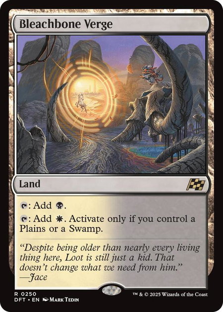 Bleachbone Verge - Aetherdrift Magic: The Gathering trading card