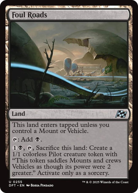 Foul Roads - Aetherdrift Magic: The Gathering trading card