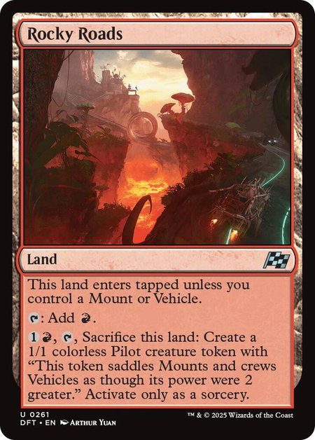 Rocky Roads - Aetherdrift Magic: The Gathering trading card