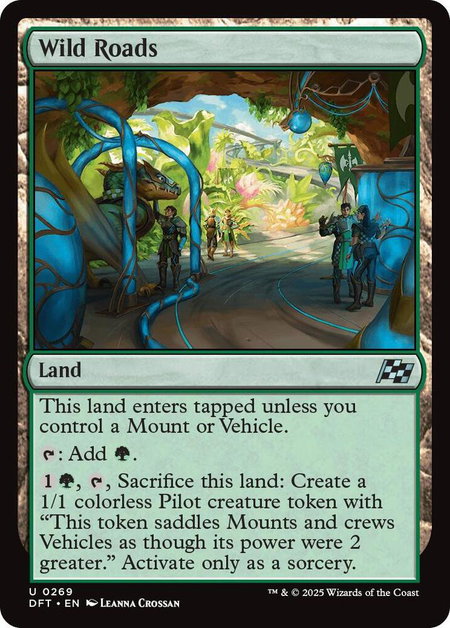 Wild Roads - Aetherdrift Magic: The Gathering trading card