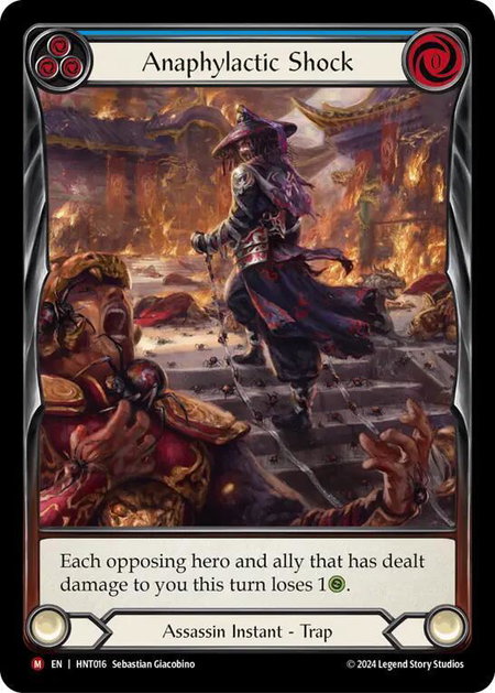 Anaphylactic Shock (Extended Art) - The Hunted Flesh and Blood trading card