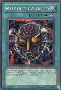 Mask of the Accursed - Labyrinth of Nightmare (Worldwide English) (LON-EN) #LON-EN019 - Super Rare YuGiOh Trading Card