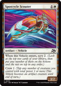 Spotcycle Scouter - Aetherdrift (DFT) #30 - Common Magic: The Gathering Trading Card