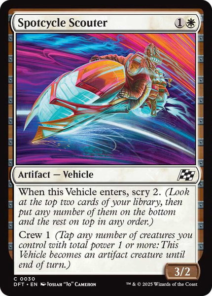 Spotcycle Scouter - Aetherdrift Magic: The Gathering trading card