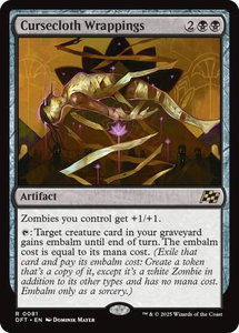 Cursecloth Wrappings - Aetherdrift (DFT) #81 - Rare Magic: The Gathering Trading Card