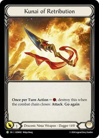 Kunai of Retribution - GEM002 - GEM Pack 1 (GEM) #GEM002 - Promo Flesh and Blood Trading Card