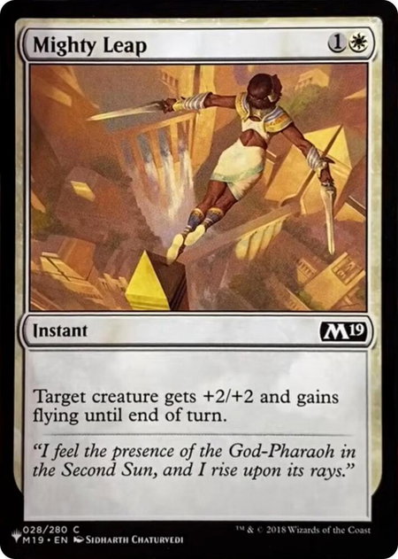 Mighty Leap - The List Reprints Magic: The Gathering trading card