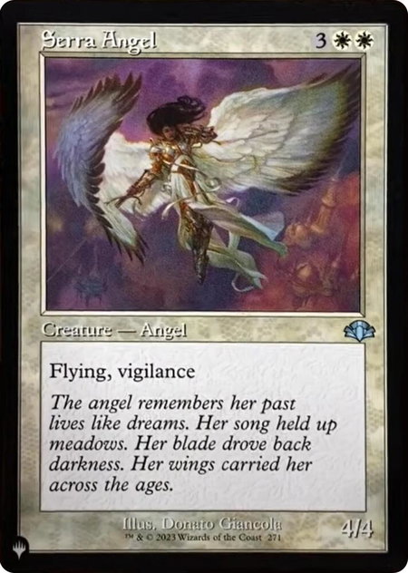 Serra Angel (Retro Frame) - The List Reprints Magic: The Gathering trading card