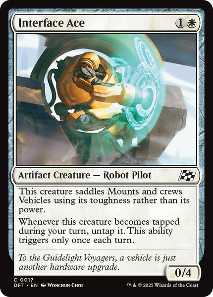 Interface Ace - Aetherdrift Magic: The Gathering trading card