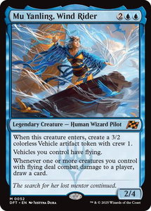 Mu Yanling, Wind Rider - Aetherdrift (DFT) #52 - Mythic Rare Magic: The Gathering Trading Card
