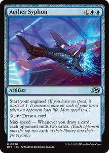 Aether Syphon - Aetherdrift (DFT) #38 - Uncommon Magic: The Gathering Trading Card