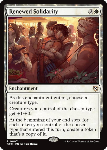 Renewed Solidarity - Commander: Aetherdrift Magic: The Gathering trading card