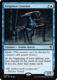 Forgotten Creation - Commander: Aetherdrift (DRC) #77 - Rare Magic: The Gathering Trading Card