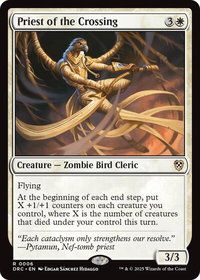 Priest of the Crossing - Commander: Aetherdrift (DRC) #6 - Rare Magic: The Gathering Trading Card