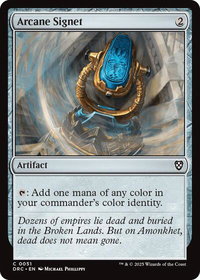 Arcane Signet (0051) - Commander: Aetherdrift (DRC) #51 - Common Magic: The Gathering Trading Card