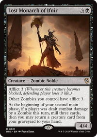 Lost Monarch of Ifnir - Commander: Aetherdrift (DRC) #11 - Rare Magic: The Gathering Trading Card