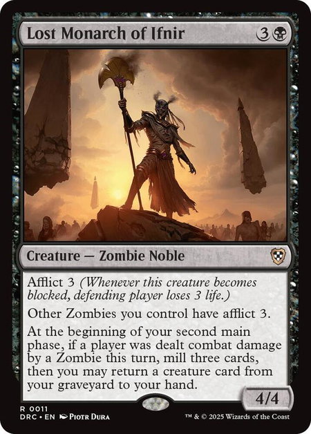 Lost Monarch of Ifnir - Commander: Aetherdrift Magic: The Gathering trading card