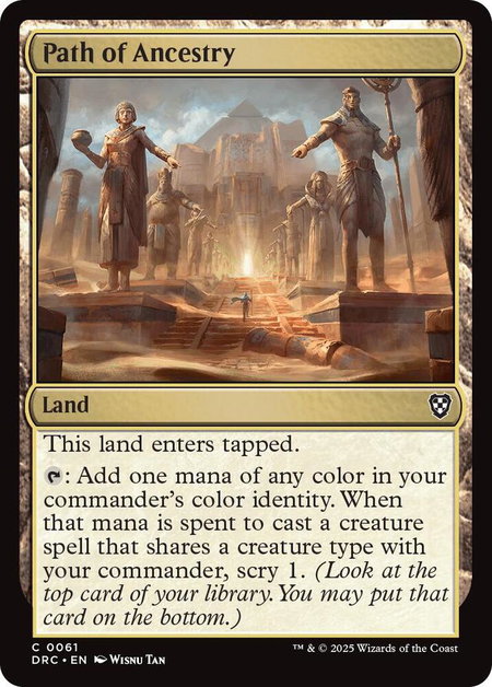 Path of Ancestry (0061) - Commander: Aetherdrift Magic: The Gathering trading card