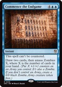 Commence the Endgame - Commander: Aetherdrift (DRC) #38 - Rare Magic: The Gathering Trading Card