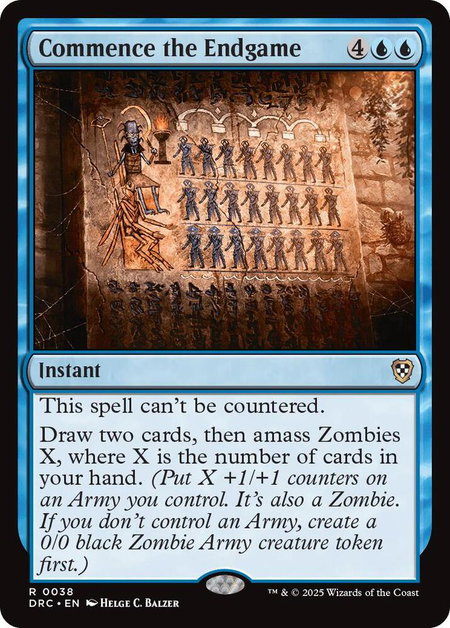 Commence the Endgame - Commander: Aetherdrift Magic: The Gathering trading card