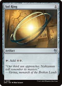 Sol Ring (0056) - Commander: Aetherdrift (DRC) #56 - Uncommon Magic: The Gathering Trading Card