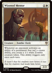 Wizened Mentor - Commander: Aetherdrift (DRC) #8 - Rare Magic: The Gathering Trading Card