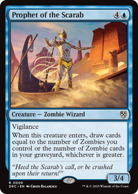 Prophet of the Scarab - Commander: Aetherdrift (DRC) #9 - Rare Magic: The Gathering Trading Card