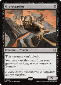Gravecrawler - Commander: Aetherdrift (DRC) #43 - Rare Magic: The Gathering Trading Card