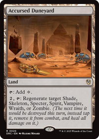 Accursed Duneyard - Commander: Aetherdrift (DRC) #20 - Rare Magic: The Gathering Trading Card