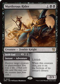 Murderous Rider - Commander: Aetherdrift (DRC) #45 - Rare Magic: The Gathering Trading Card