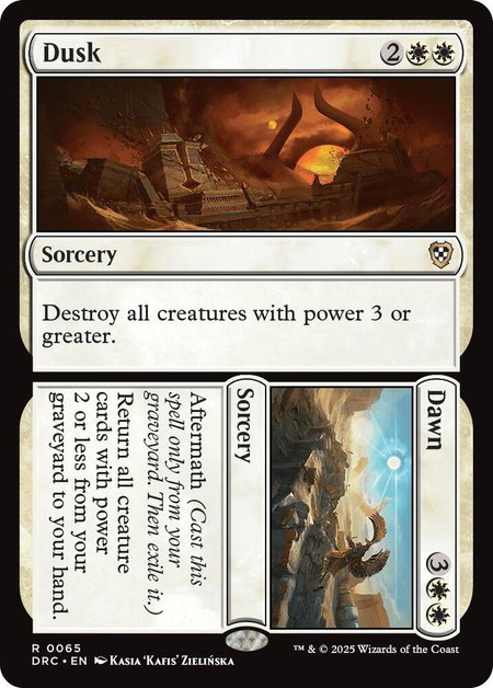Dusk // Dawn - Commander: Aetherdrift Magic: The Gathering trading card