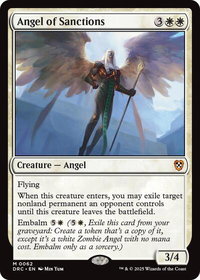 Angel of Sanctions - Commander: Aetherdrift (DRC) #62 - Mythic Rare Magic: The Gathering Trading Card