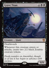 Grave Titan - Commander: Aetherdrift (DRC) #42 - Mythic Rare Magic: The Gathering Trading Card