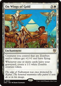 On Wings of Gold - Commander: Aetherdrift (DRC) #5 - Rare Magic: The Gathering Trading Card