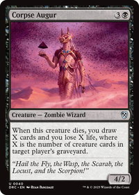 Corpse Augur - Commander: Aetherdrift (DRC) #40 - Uncommon Magic: The Gathering Trading Card