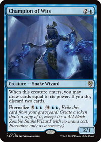 Champion of Wits - Commander: Aetherdrift (DRC) #72 - Rare Magic: The Gathering Trading Card